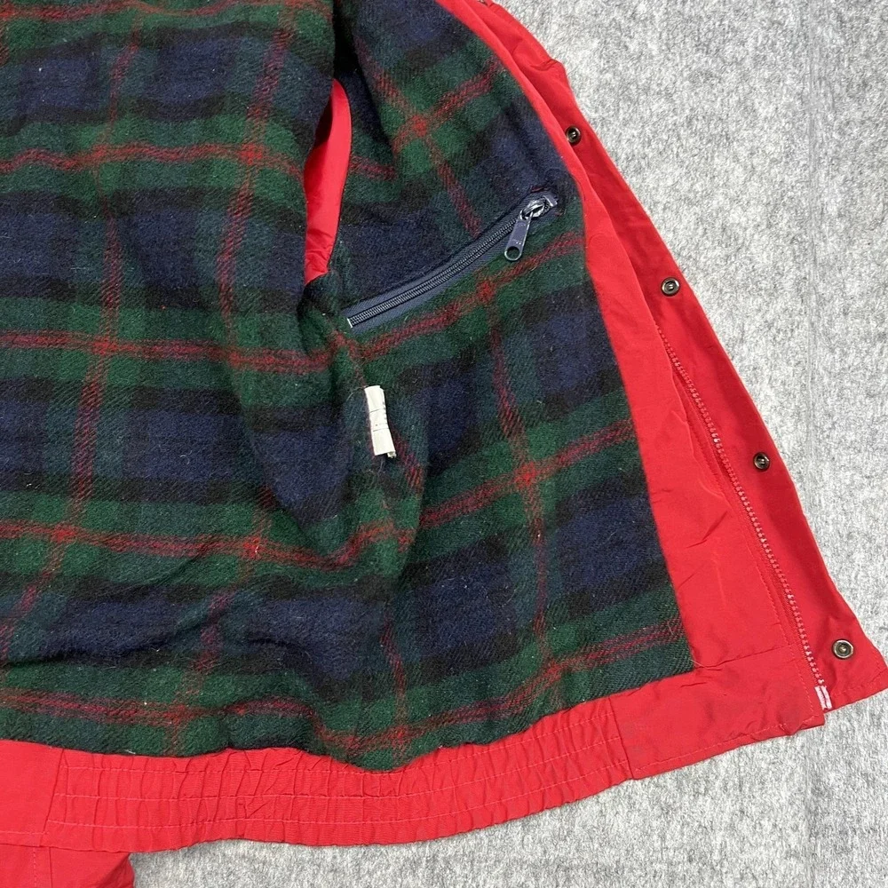 Vintage Woolrich Jacket Mens M Red Bomber Wool Lined Outdoor‎ Made USA 80s